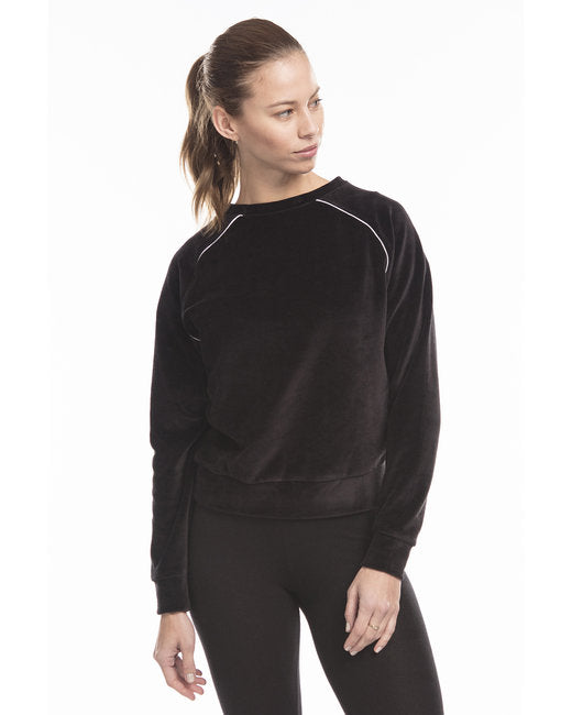 S2R Velour Long Sleeve Crop T-Shirt