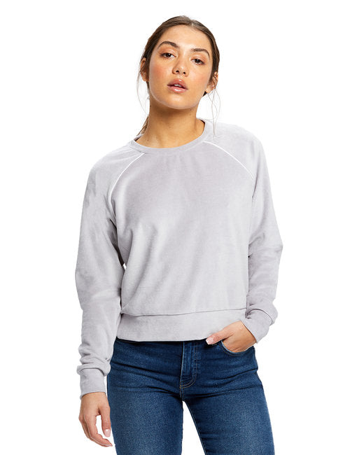 S2R Velour Long Sleeve Crop T-Shirt